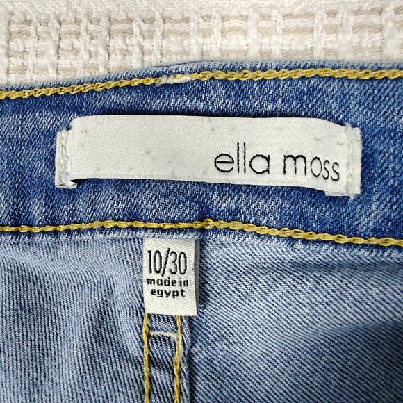 Ella Moss Button Fly Super High Rise Skinny Crop Jeans Size 10/30 - Picture 6 of 9